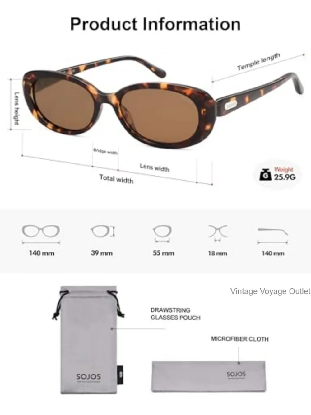 Retro Oval Polarized Sunglasses for Women Men UV400 Protection 90s Style Shades